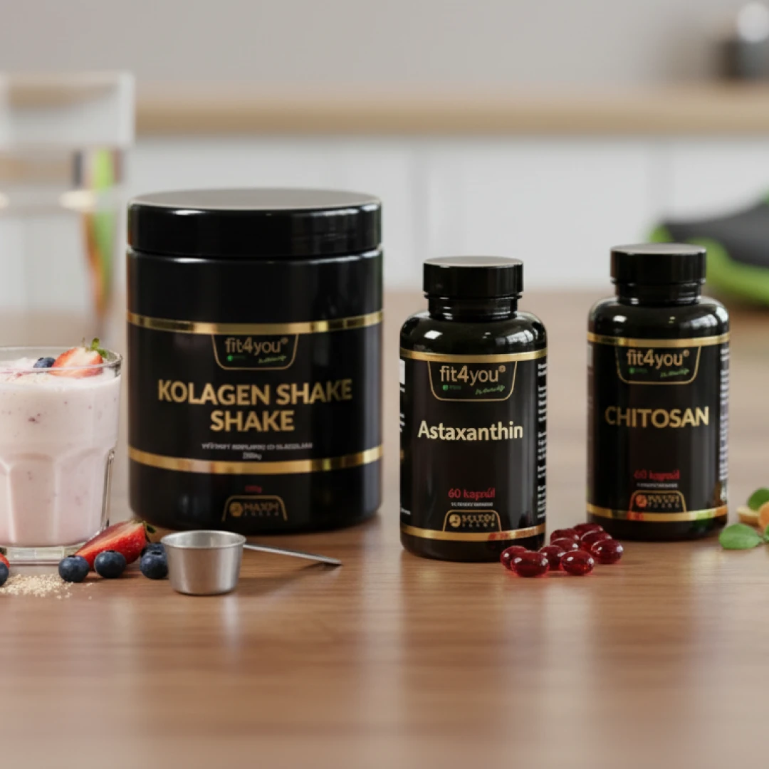 Balíček pro zdravé a silné vlasy – Kolagen Shake + Astaxantin + Chitosan